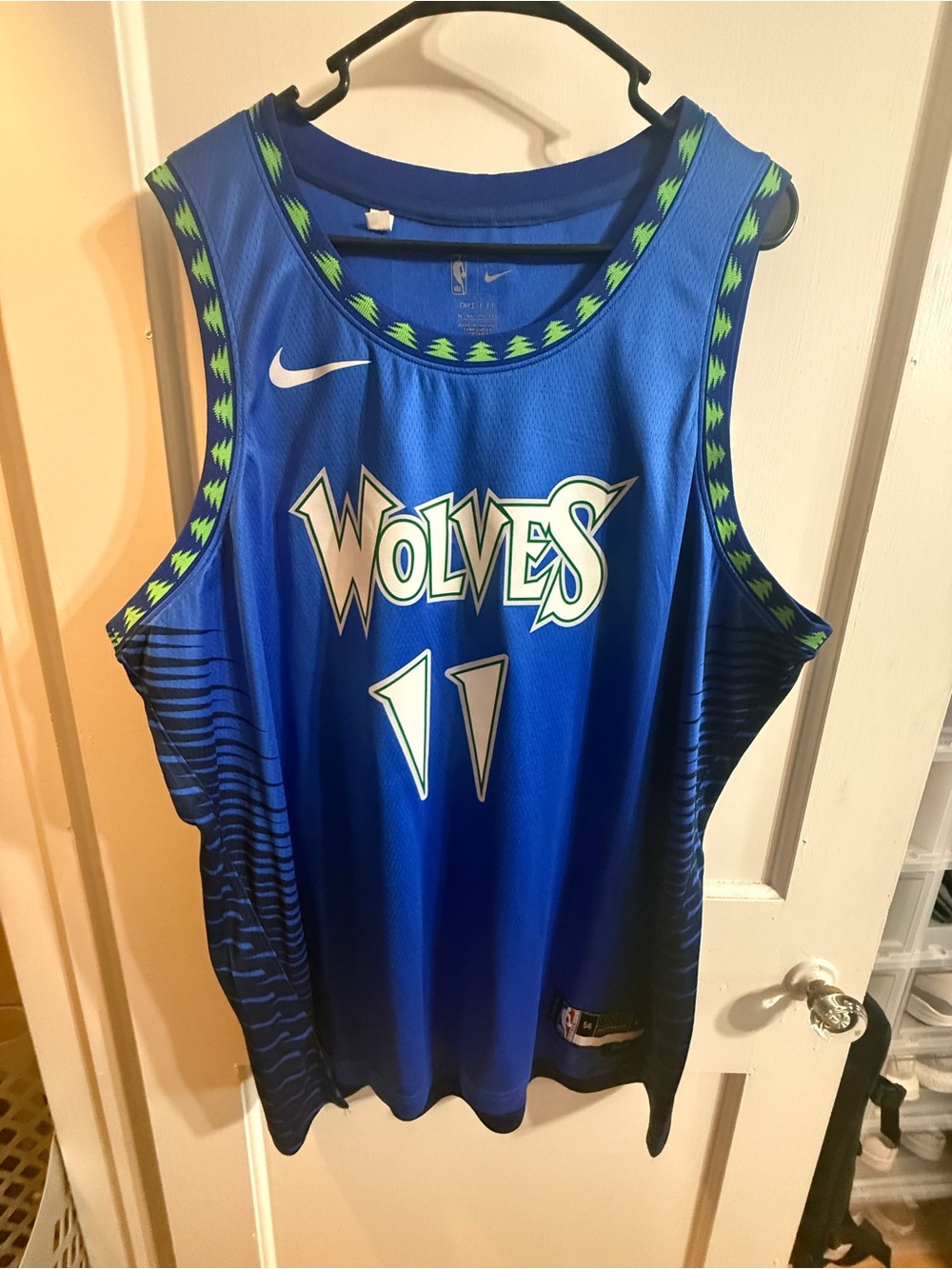 Nike Minnesota Timberwolves Blue Naz Reid #11 Basketball Jersey